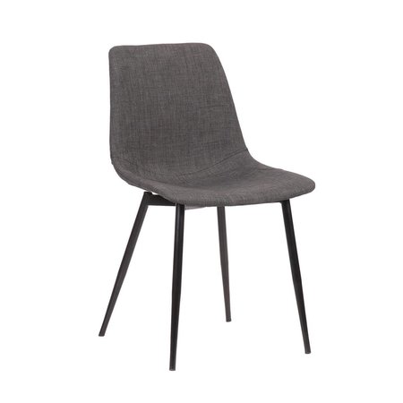 ARMEN LIVING Armen Living LCMOCHCH Monte Contemporary Dining Chair in Charcoal Faux Leather with Black Powder Coated Metal Legs - 18 x 21 x 32 in. LCMOCHCH